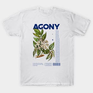 Agony Sad Sadness Emotions Feelings Floral Wild Flower T-Shirt